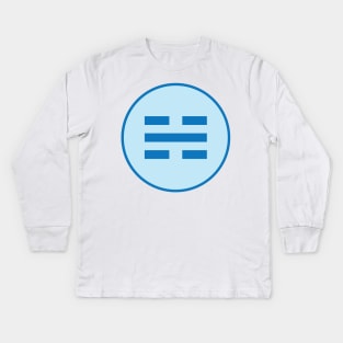 I Ching Water Trigram ( Kan ) Kids Long Sleeve T-Shirt